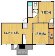 ヒルズ到津の間取り画像