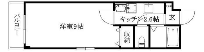 シングル花夢の間取り画像