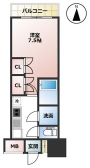 コンフォリア・リヴ新大阪Qの間取り画像