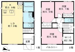 仮称）桶川市上日出谷南戸建 D棟の間取り画像