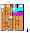 中庄サンプラザ Bの間取り画像