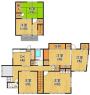 西天神町14番戸建の間取り画像