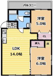 オークレジデンスの間取り画像