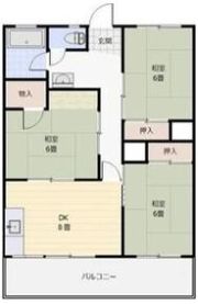 川原ハイツの間取り画像
