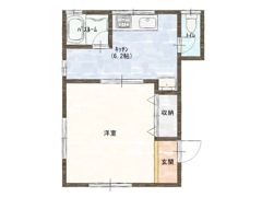 Yハイツ連取の間取り画像