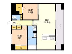 KL東比恵の間取り画像