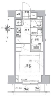 ハーモニーレジデンス両国ウォーターフロントの間取り画像