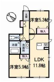 シャーメゾン松茂 B棟の間取り画像