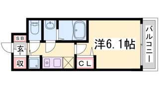 プレサンス三宮東フィールの間取り画像