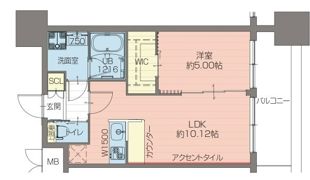 プレジオ難波EUROの間取り画像