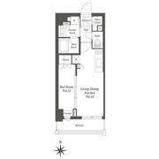 クレストコート白金高輪の間取り画像