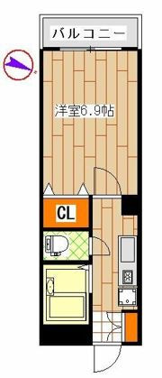 パレスKの間取り画像