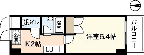 サンパレス横川の間取り画像