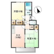 グローリーハウス的場Aの間取り画像