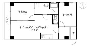 木屋町ホームズの間取り画像
