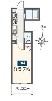 MELDIA大宮北A Aの間取り画像