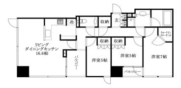 シティタワー松山の間取り画像