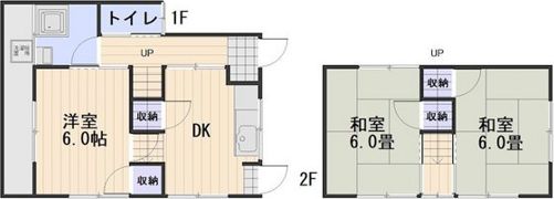 東花尻貸家の間取り画像