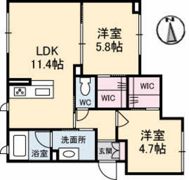 フルールKの間取り画像