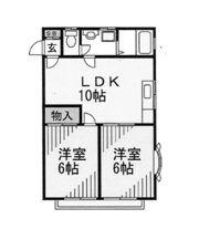 シャトーテル寿Ⅱの間取り画像