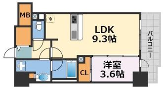 シエリア靭本町の間取り画像