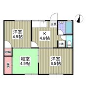 パレス西延沢の間取り画像