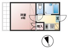 Vitntage東浜の間取り画像