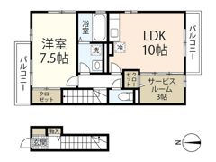 クレインハイムⅡの間取り画像