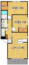 ルネス本城学研台IIIの間取り画像