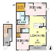 レグルス B棟の間取り画像