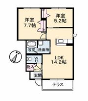 プリムべール城東 弐番館の間取り画像