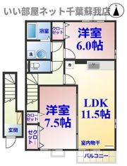 バーディコートの間取り画像
