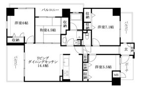 アルファステイツ市駅前の間取り画像