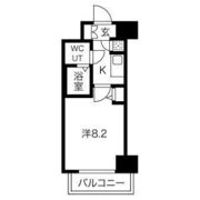 レジュールアッシュ難波MINAMIⅢの間取り画像