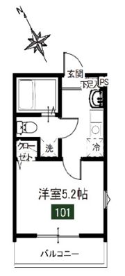 MELDIA屏風浦の間取り画像