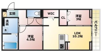 BRANSIA瀬田の間取り画像