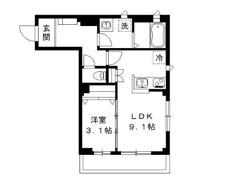 本八幡フロントコートの間取り画像
