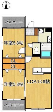 Glan Regale 折尾の間取り画像