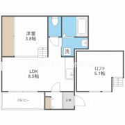 claro aqua 歌島の間取り画像