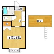 宮ハイツの間取り画像