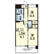 リファ熊本駅前の間取り画像