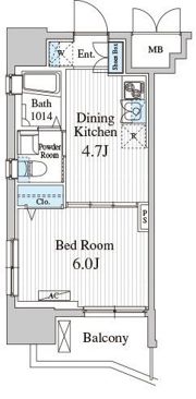 Totsu Residence Kaminarimonの間取り画像