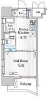 Totsu Residence Kaminarimonの間取り画像
