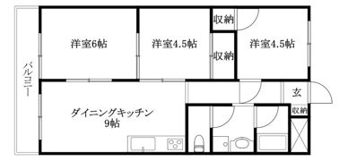 松山グランドハイツの間取り画像