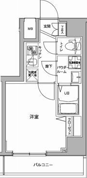 ジェノヴィア川崎駅グリーンヴェールの間取り画像