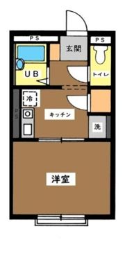 パレスニシュウの間取り画像