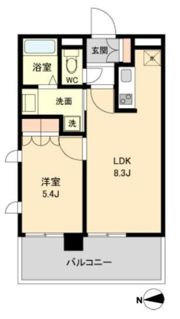 ラクアスレジデンス東新宿の間取り画像