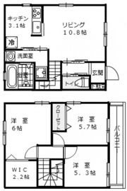 エルメゾン坂原 Aの間取り画像