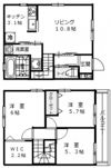 エルメゾン坂原 Aの間取り画像