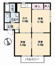 メテオール E棟の間取り画像